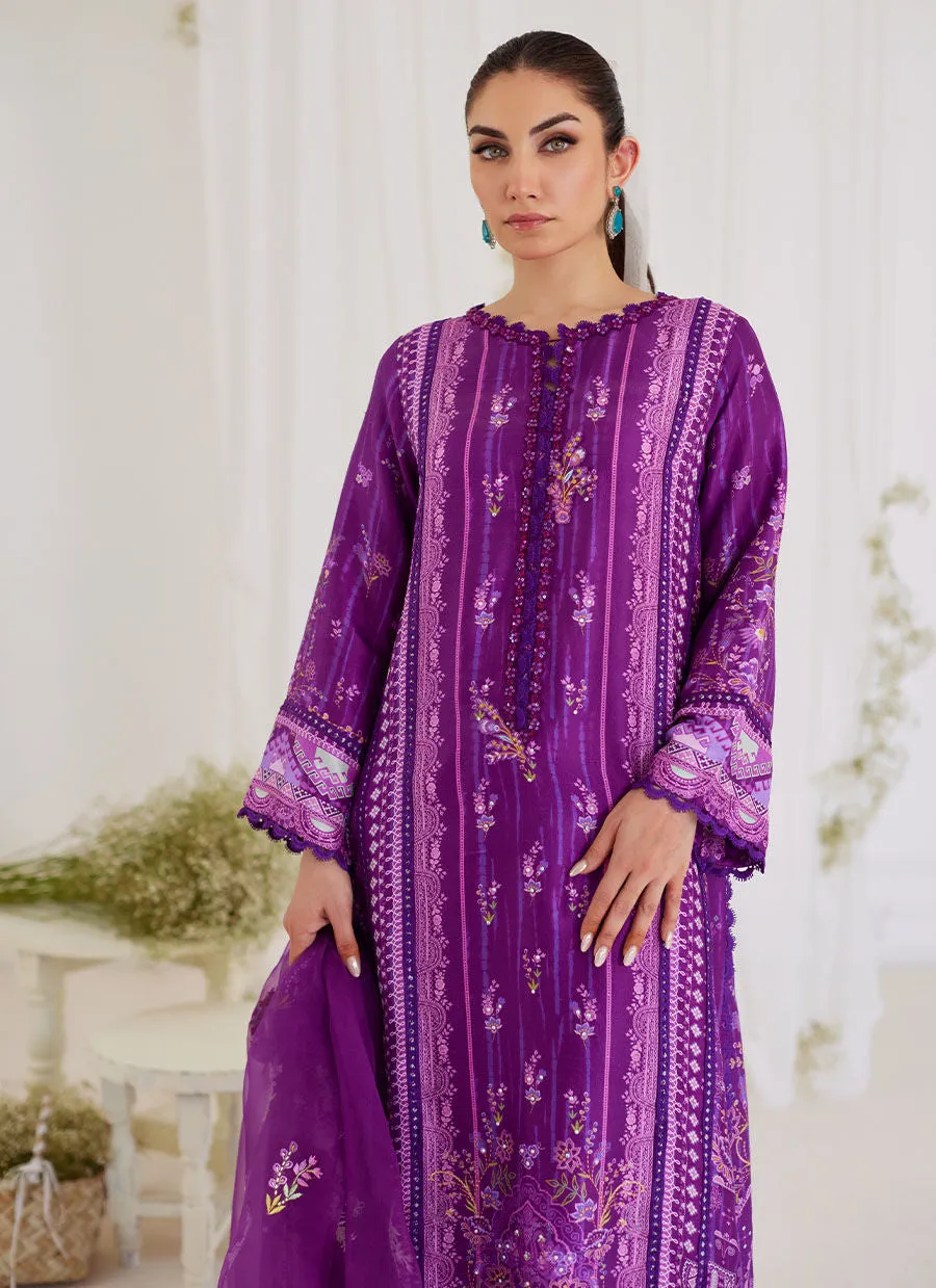 Tara Luxe Edit '24 - Ligia Plum Shirt And Dupatta