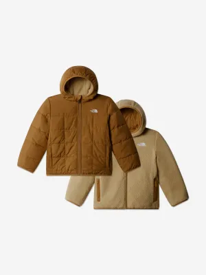 The North Face Kids Reversible Shasta Hooded Jacket in Brown