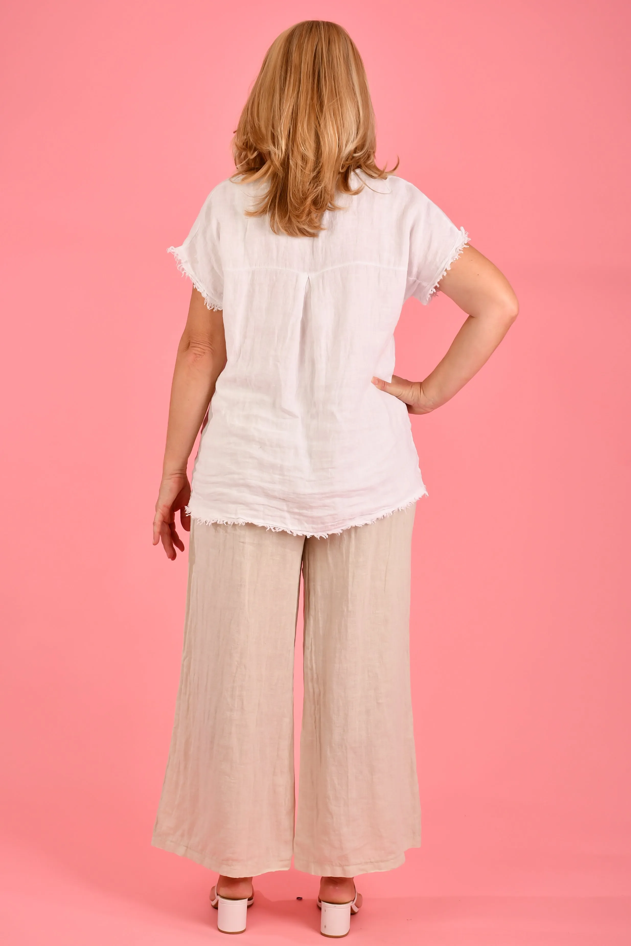 VLSP120 (21P057) -  SICILY LINEN PANT - NATURAL