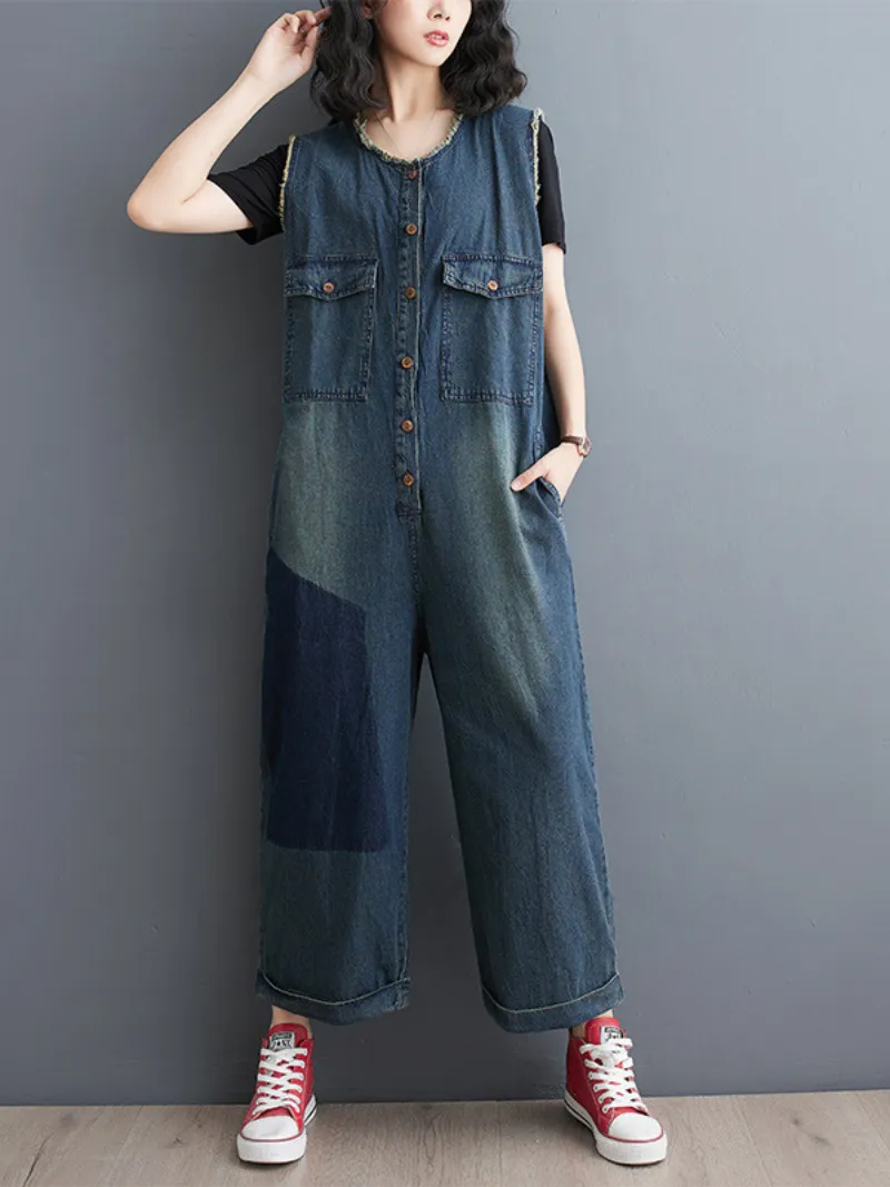 Women's Durability and Comfort Pockets Overalls Dungarees