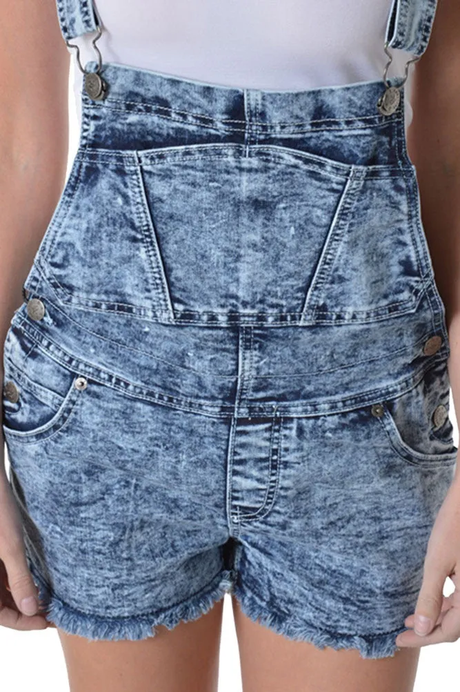 Women's Washed Overalls