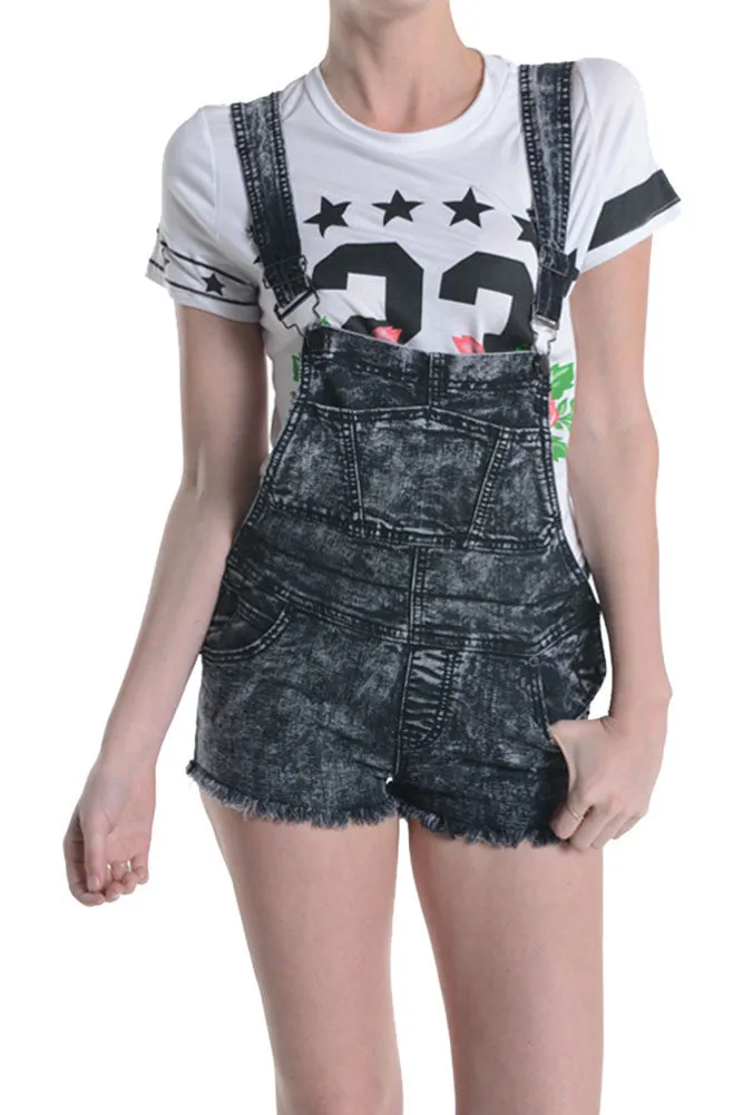 Women's Washed Overalls